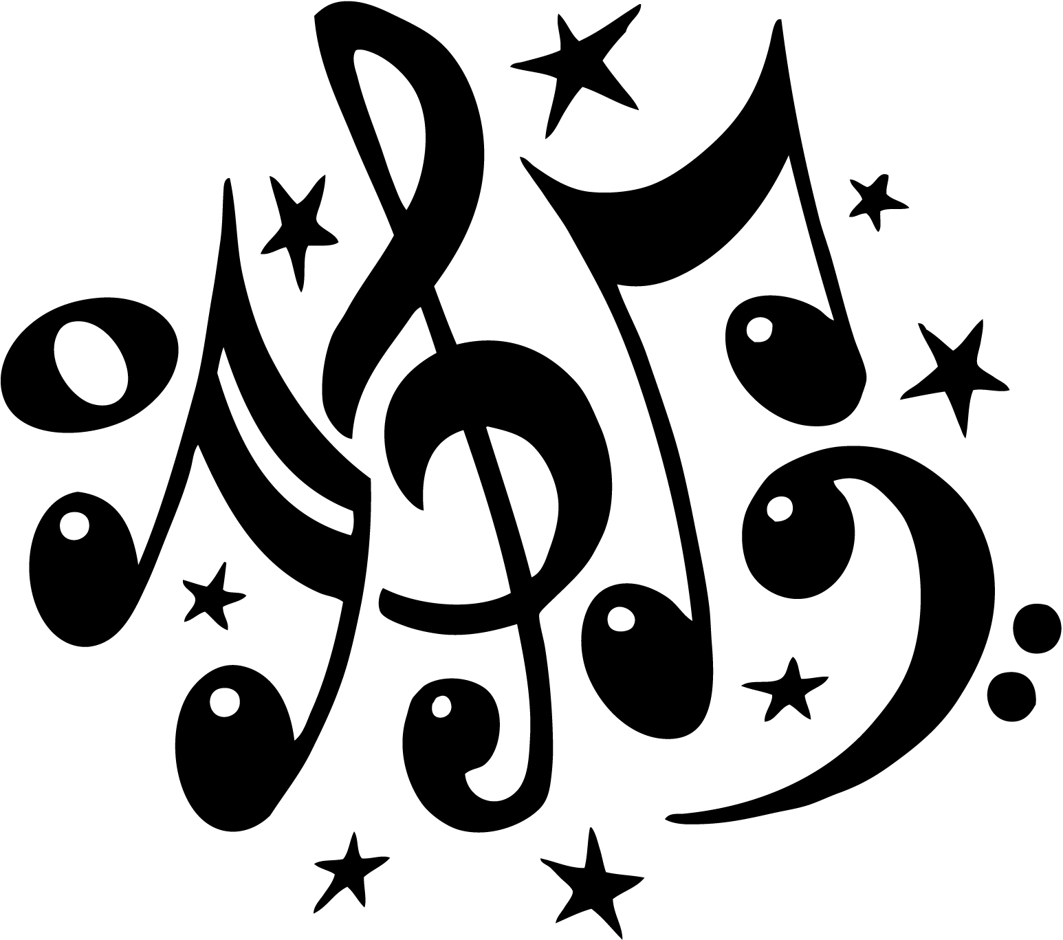 Musical Notes | Free Images at Clker.com - vector clip art online